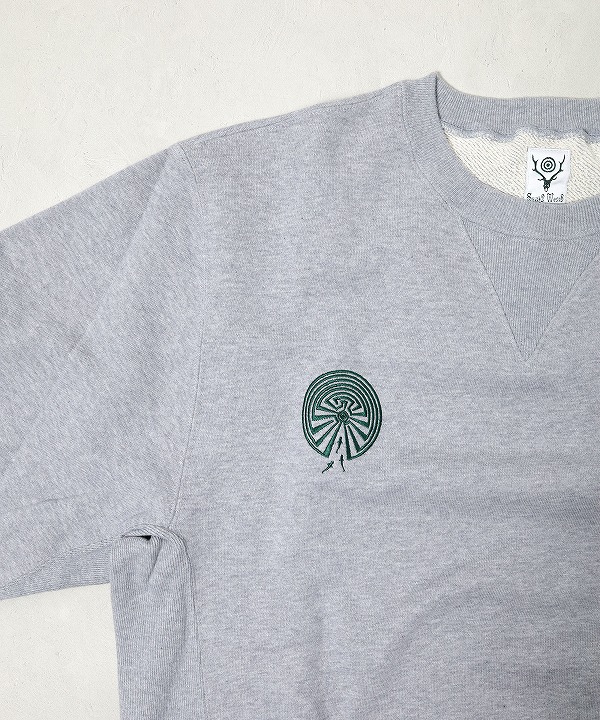 South2 West8/サウス2 ウエスト8 Emb. Crew Neck Sweat Shirt
