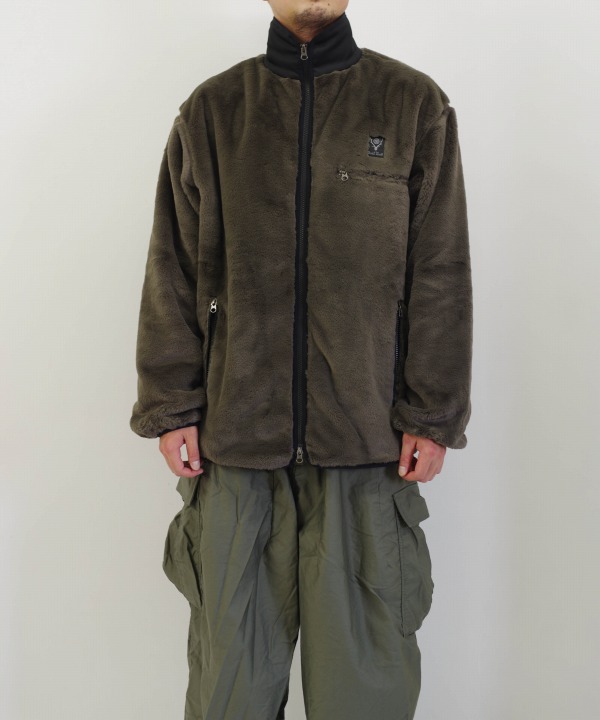 サウス２ ウエスト８/South2 West8　Piping Jacket - Micro Fur