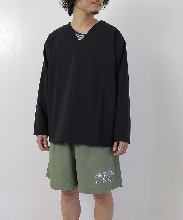 Black(モデル176cm 66kg サイズ「M」を着用)