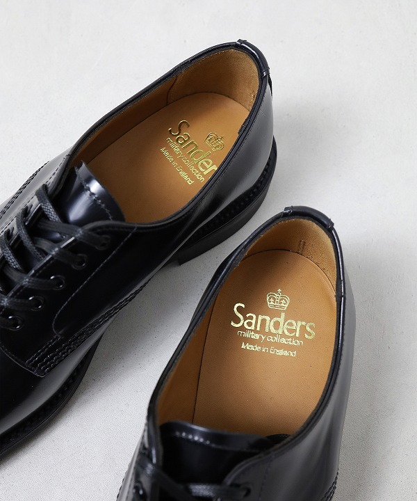 SANDERS/サンダース Military Derby Shoe - Polished Leather