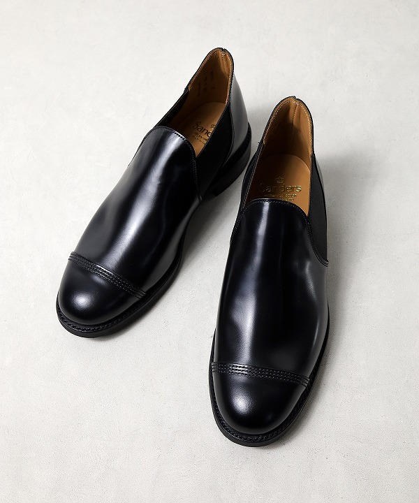 SANDERS/サンダース MILITARY CAP TOE SHORT CHELSEA[シューズ(レザー