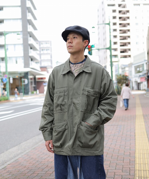 ササフラス/Sassafras 　Overgrown Fatigue Jacket - Military Satin