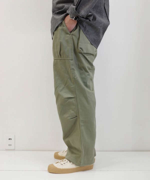 SF-211768]SASSAFRAS(ササフラス)Overgrown Pants/Back Satin(オーバー