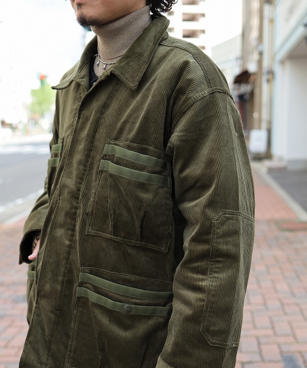 Sassafras/ササフラス Overgrown Fatigue Jacket - 9W Corduroy 