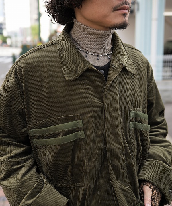 Sassafras/ササフラス Overgrown Fatigue Jacket - 9W Corduroy