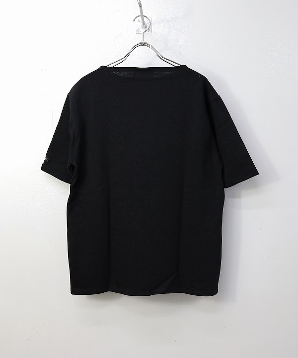 Saint James/セントジェームス OUESSANT S/S - SOLID NOIR