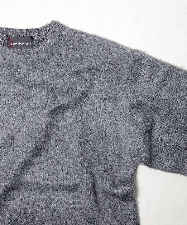 タウンクラフト/TOWNCRAFT SOLID SHAGGY CREW SWEATER（全3色