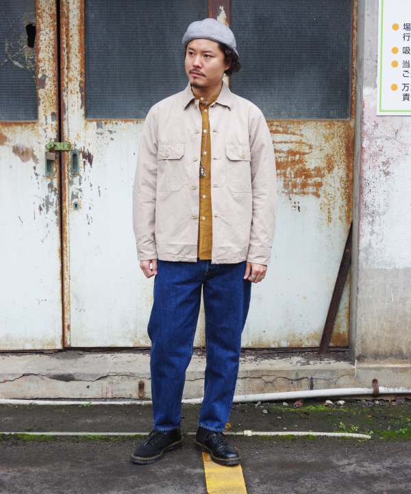 モデル175cm 65kg サイズ「M」を着用しています。