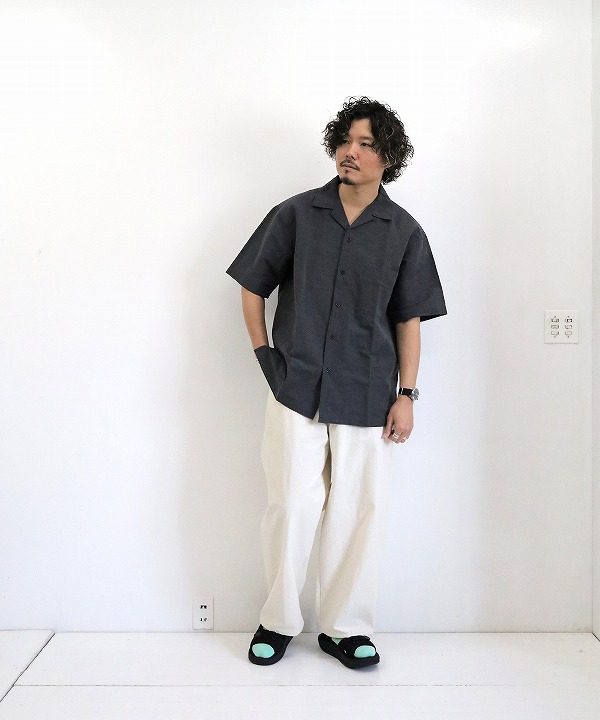ア ボンタージ/A VONTADE Open Collar Shirts S/S（全2色