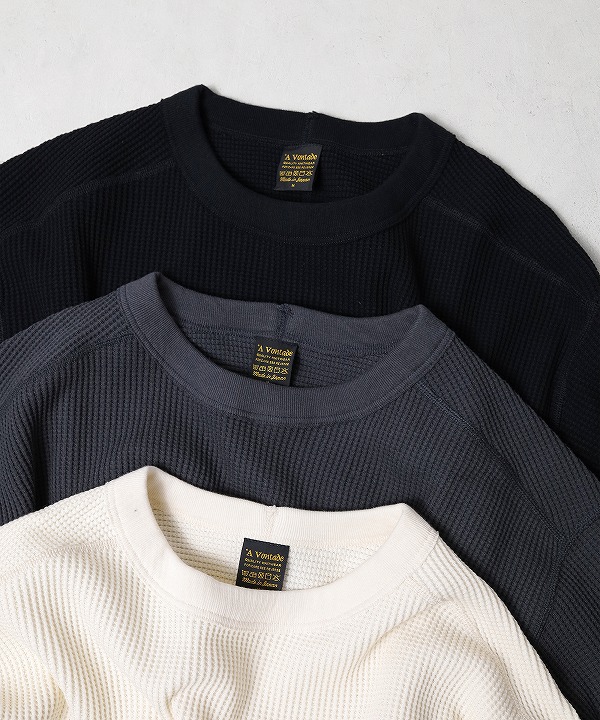 A VONTADE/ア ボンタージ Big Waffle Crew Top（全3色