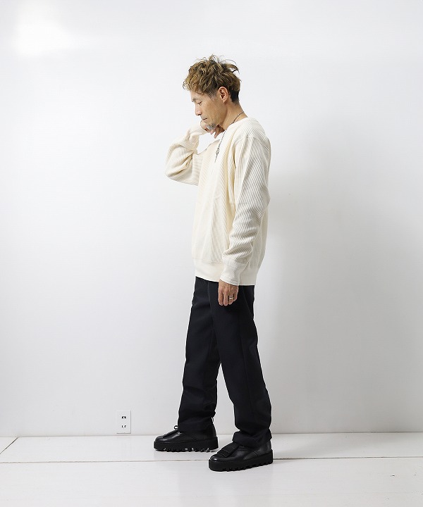 A VONTADE/ア ボンタージ Big Waffle Crew Top（全3色）[カットソー・T