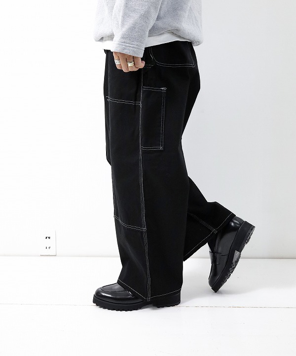 パンツ DAMAGED PAINTER PANTS オッドメント/oddment BIG PAINTER PANTS - DYED [パンツ(ロング