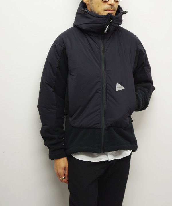 アンドワンダー/and wander 　top fleece jacket