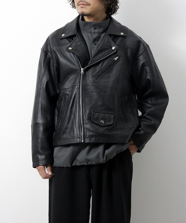 yoused ライダース　サイズ1 YOUSED レザージャケット ライダース 「yoused/ユーズド」 別注